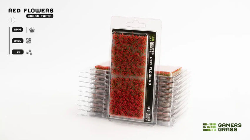 Gamer's Grass Red Flowers