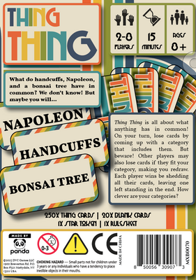Card Games, Thing Thing