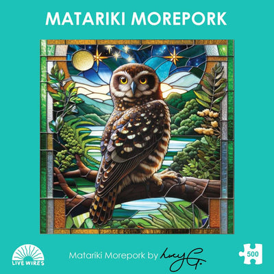 Jigsaw Puzzles, Lucy Gauntlett: Matariki Morepork 500pc Puzzle