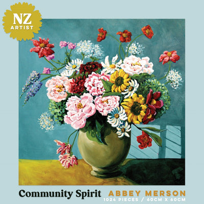 NZ Made & Created Games, Abbey Merson: Community Spirit 1000pc Puzzle
