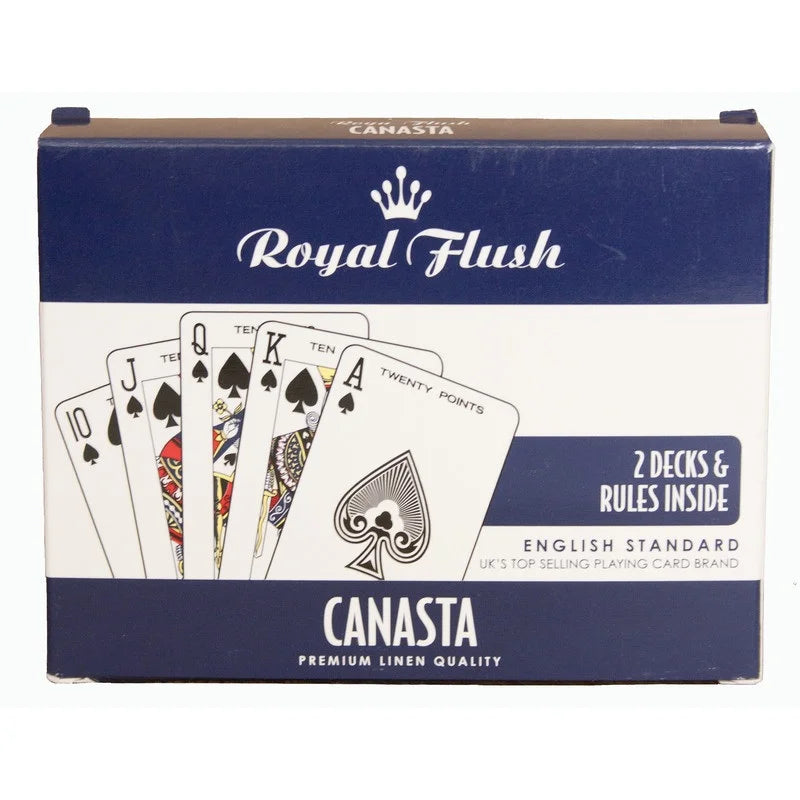 Royal Flush Canasta Cards