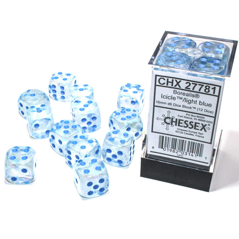 Borealis Icicle Light Blue D6x12mm