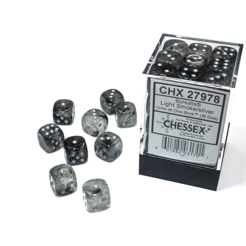 Borealis Light Smoke/Silver D6 12mmx36