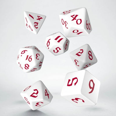 Role Playing Games, Q Workshop: Classic Runic White & Red Dice Set