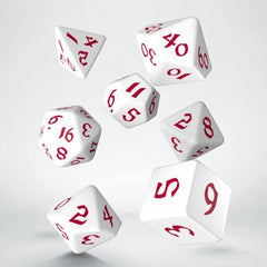 Q Workshop: Classic Runic White & Red Dice Set