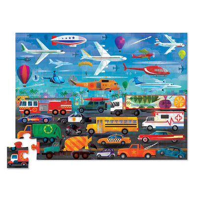 Kid's Jigsaws, Crocodile Creek: Above & Below Things that Go 48pc Puzzle