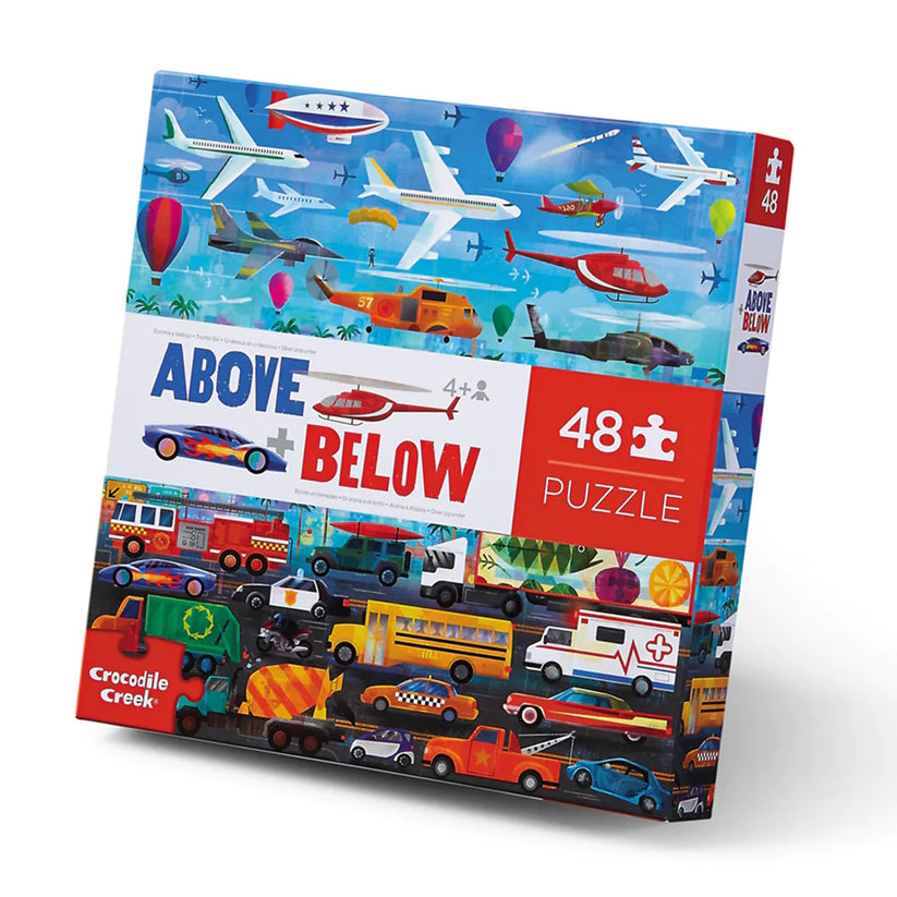 Crocodile Creek: Above & Below Things that Go 48pc Puzzle