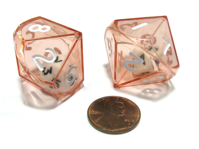 Dice, Red White D10 Double Dice