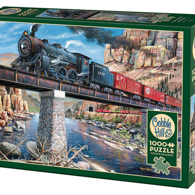 Jigsaw Puzzles, Cobble Hill: Stone Steel and Steam 1000pc Compact Puzzle