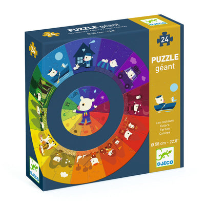 Kid's Jigsaws, Djeco Colours 24pc Giant Puzzle