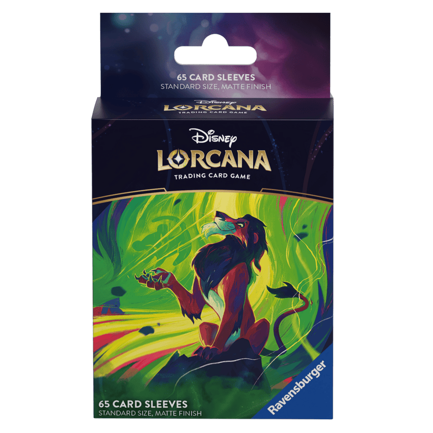 Disney Lorcana TCG: Azurite Sea Card Sleeves – Scar Vengeful Lion