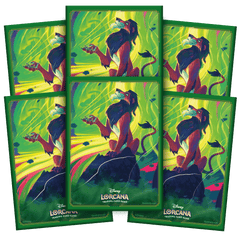 Disney Lorcana TCG: Azurite Sea Card Sleeves – Scar Vengeful Lion