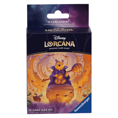 Accessories, Disney Lorcana TCG: Azurite Sea Card Sleeves – Winnie the Pooh Hunny Wizard