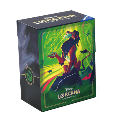 Accessories, Disney Lorcana TCG: Azurite Sea Deck Box – Scar Vengeful Lion