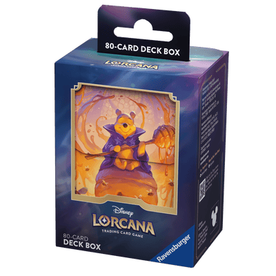 Accessories, Disney Lorcana TCG: Azurite Sea Deck Box – Winnie the Pooh Hunny Wizard