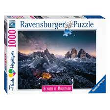 Jigsaw Puzzles, Three Peaks Dolomites 1000PC