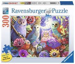 Jigsaw Puzzles, Night Owl Hoot 300PC with large see & hold pieces