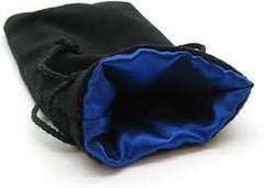 Velvet Dice Bag Black Blue 8inch