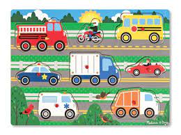 Jigsaw Puzzles, Vehicle Peg Puzzle