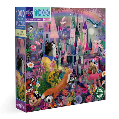 Jigsaw Puzzles, eeBoo Cat and the Castle 1000pc Puzzle