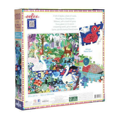 Jigsaw Puzzles, eeBoo Ducks in the Clearing 1000 Pc Puzzle