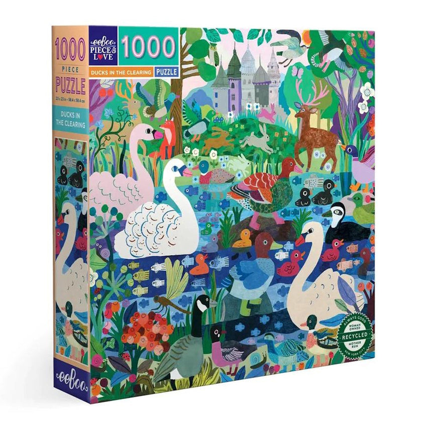 eeBoo Ducks in the Clearing 1000 Pc Puzzle
