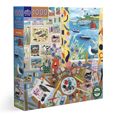 Jigsaw Puzzles, eeBoo Seabirds 1000pc Puzzle