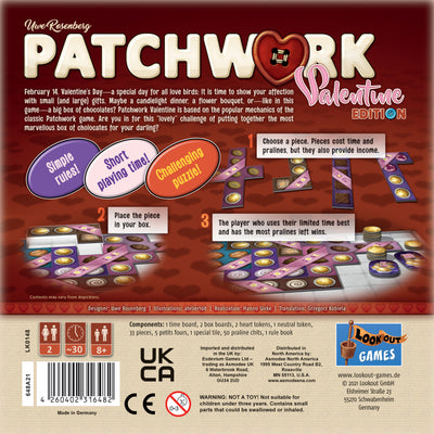 Board Games, Patchwork: Valentine Edition