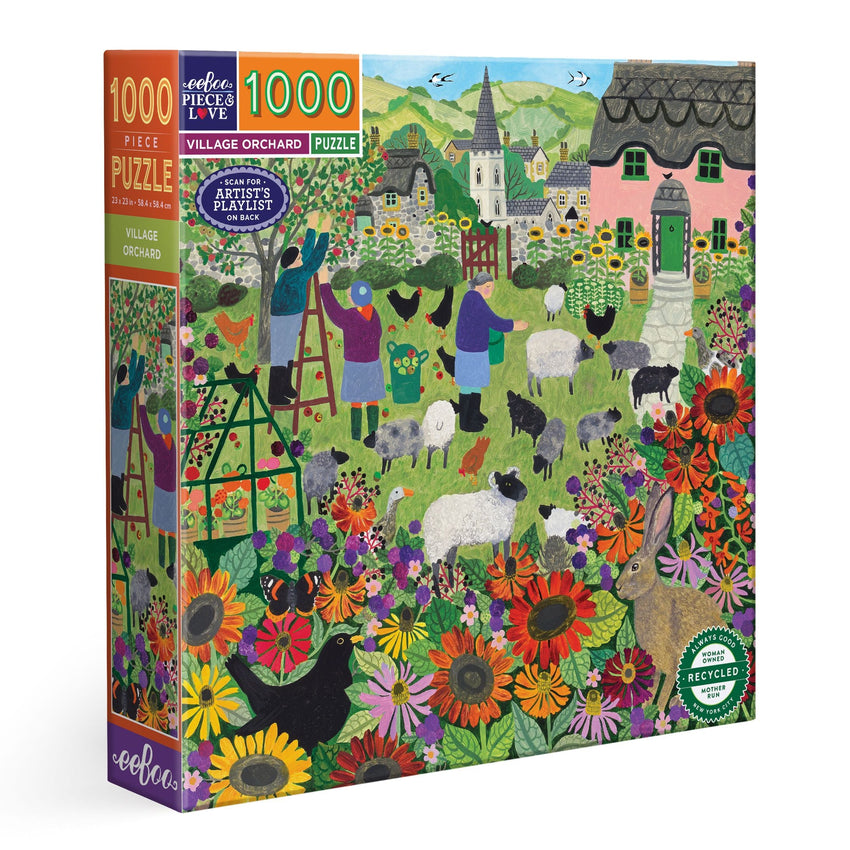 eeBoo: Village Orchard 1000pc Puzzle