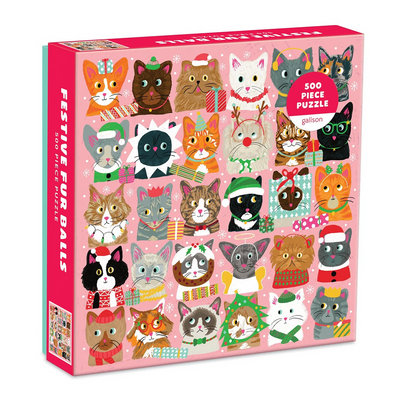 Cats, Festive Furballs 500pc Puzzle