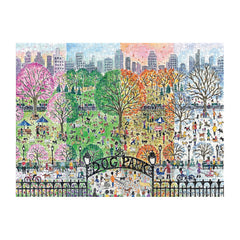 Dog Park in Four Seasons 1000pc Puzzle