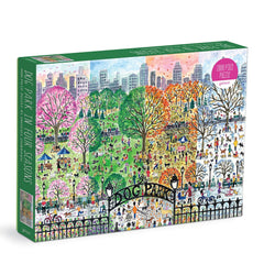 Dog Park in Four Seasons 1000pc Puzzle