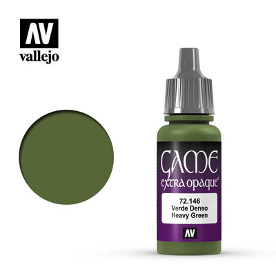 Hobby Paint, Game Color: Heavy Green Extra Opaque 17ml