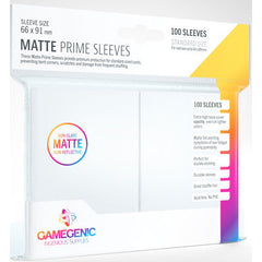 Gamegenic Matte Prime White Sleeves 100 Pack