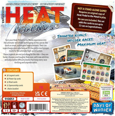 Board Games, Heat: Legends Expansion