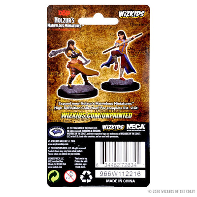 Role Playing Games, D&D Nolzur’s Marvelous Miniatures: Human Female Monk