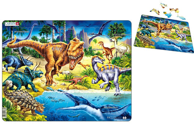 Kid's Jigsaws, Cretaceous Dinosaurs Frame Puzzle