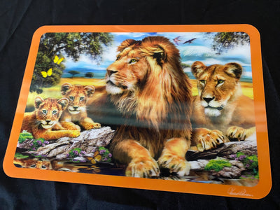 Accessories, 3D Lion Family Placemat