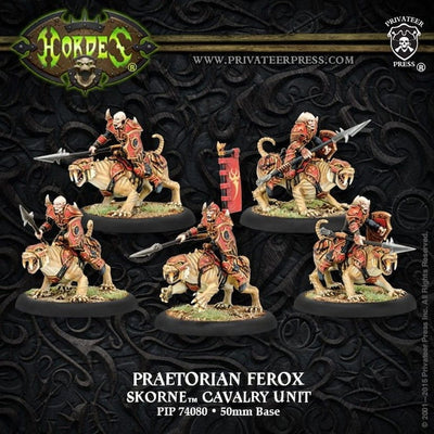 Miniatures, Hordes: Skorne – Praetorian Ferox Cavalry Unit