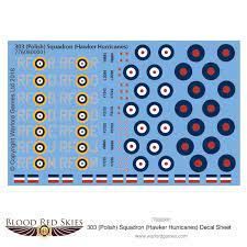 303 Polish Squadron Decal Sheet