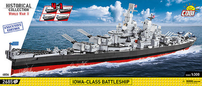 COBI - Construction Blocks, Iowa Class Battleship Executive Edition 2665PC