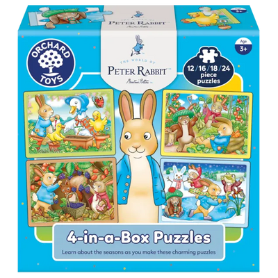 Kid's Jigsaws, Orchard Toys: Peter Rabbit 4-in-a-Box Puzzles