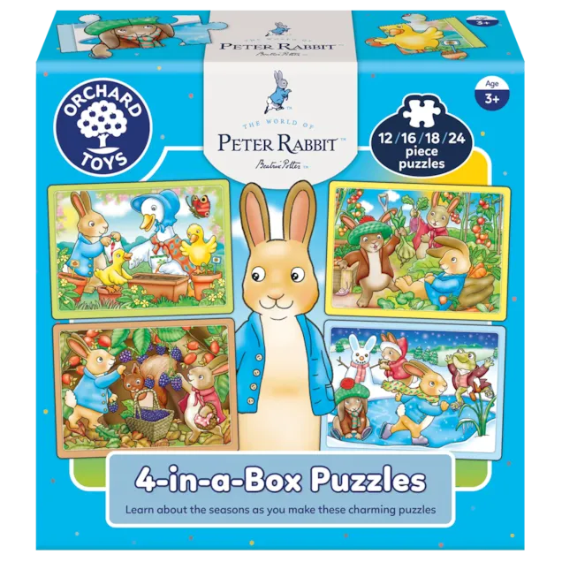 Orchard Toys: Peter Rabbit 4-in-a-Box Puzzles