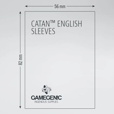 Accessories, Gamegenic Matte Board Game Sleeves: CATAN 56 x 82mm 60 Pack