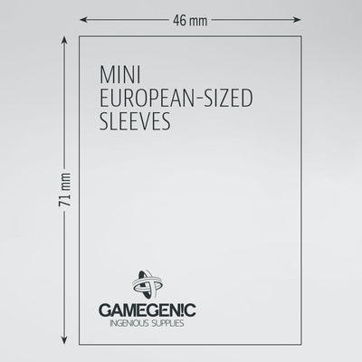 Accessories, Gamegenic Matte Sleeves: Ruby Mini European 46 x 71mm 50 Pack