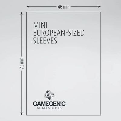 Accessories, Gamegenic Matte Board Game Sleeves: Mini European 46 x 71mm 50 Pack