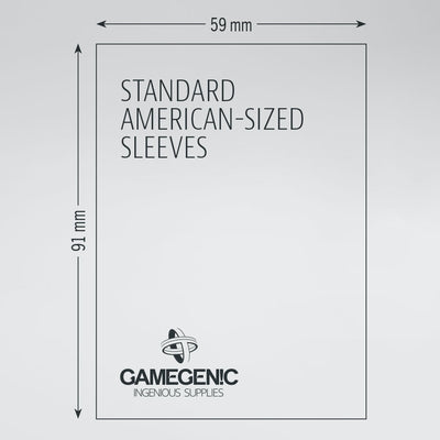 Accessories, Gamegenic Matte Sleeves: Green Standard American 59 x 91mm 50 Pack