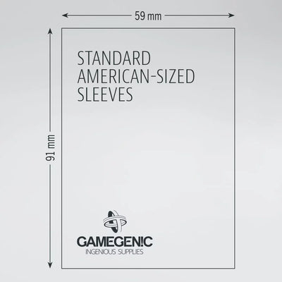 Accessories, Gamegenic Matte Board Game Sleeves: Standard American 59 x 91mm 50 Pack