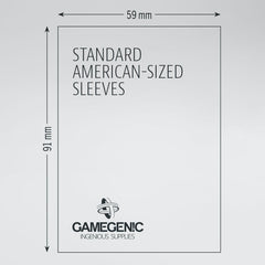 Gamegenic Matte Sleeves: Green Standard American 59 x 91mm 50 Pack