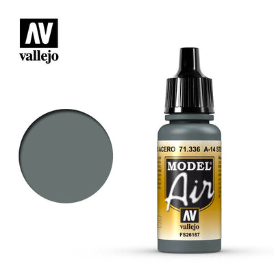 Hobby Paint, Model Air: A-14 Steel Grey 17ml